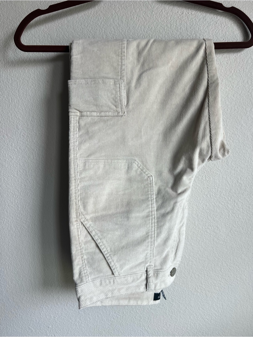 Light Beige Corduroy Pants - Neutral Casual Style